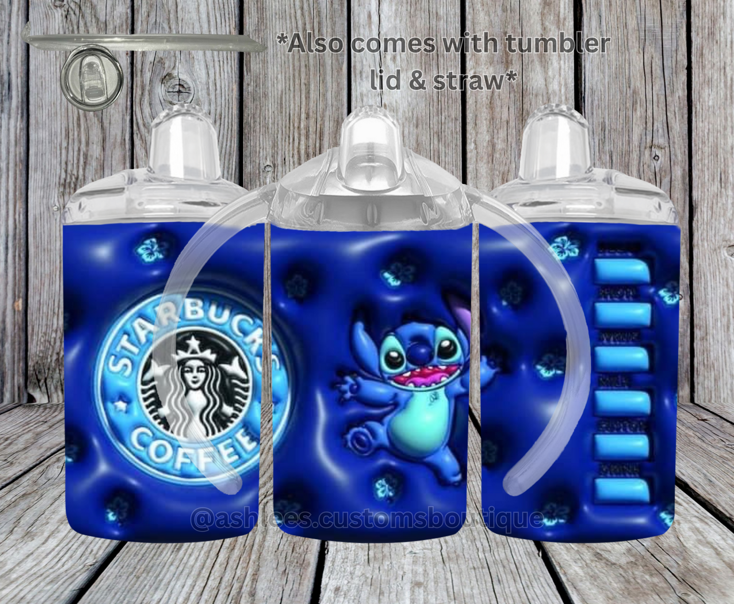 Stitch Flower And Coffee