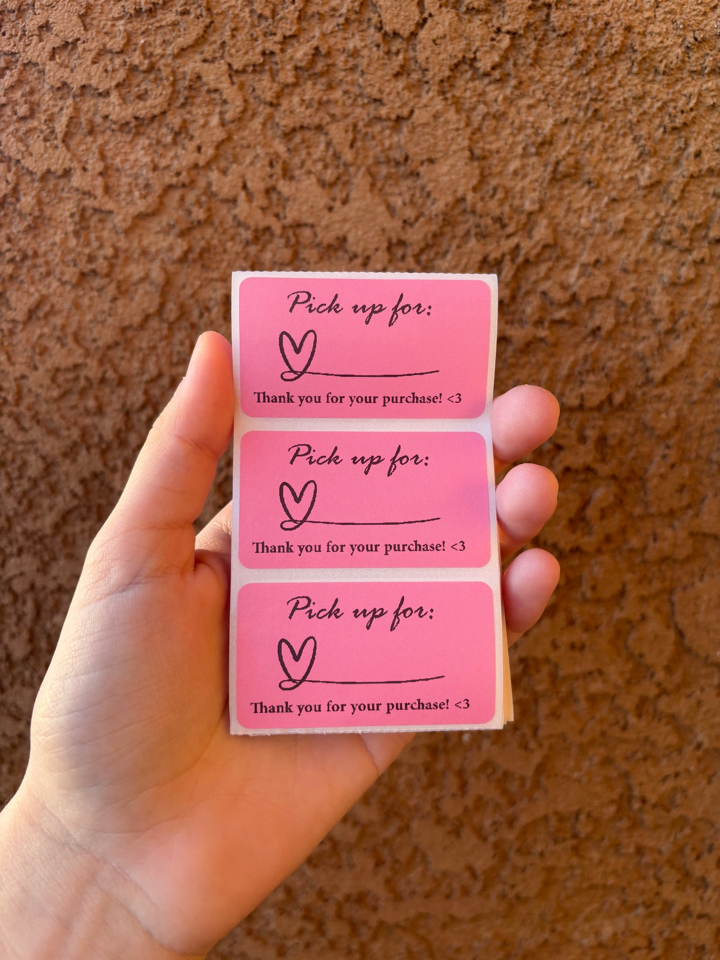 Pick up for: stickers