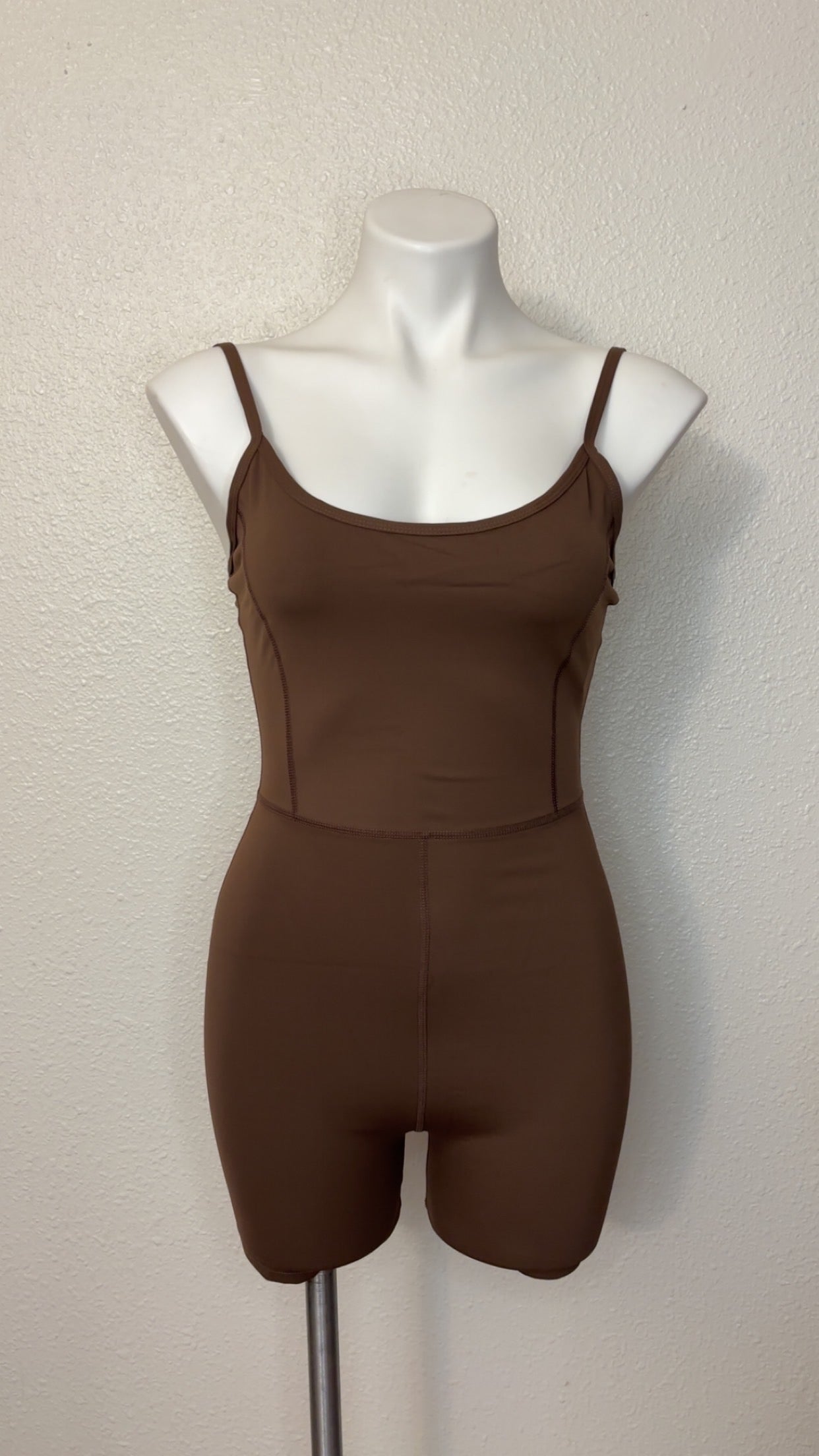 Brown spaghetti romper
