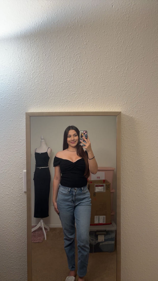 Elena criss cross top