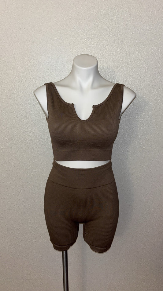Brown gym set