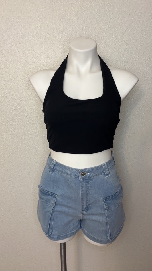Halter top - Black