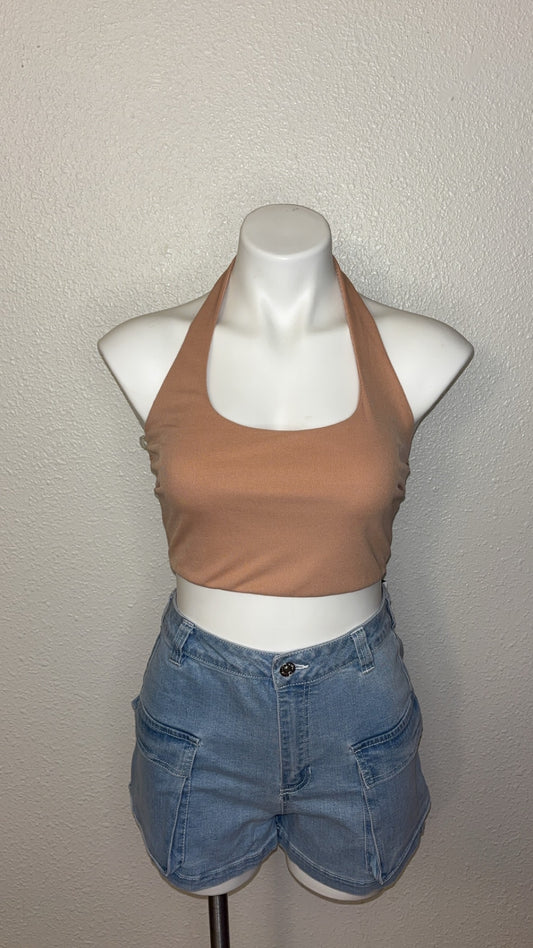 Halter top - Nude
