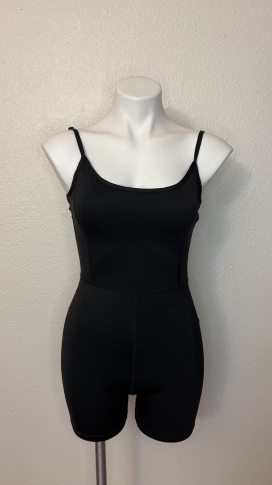 Black spaghetti romper