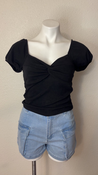Elena criss cross top